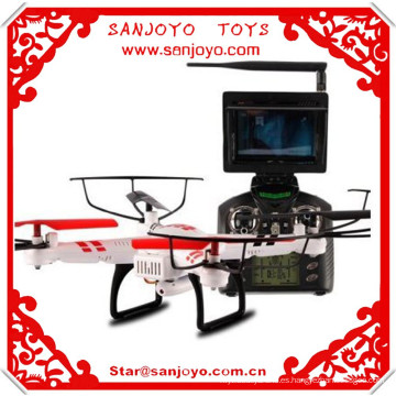 WLtoys con transmisión en tiempo real 5.8G Drone con cámara HD 4CH R / C Flying UFO Led ligero profesional FPV UFO V686G